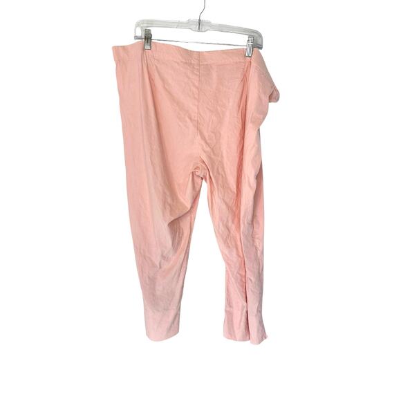 J. Jill Linen Stretch Pink Basic Mature Cropped Straight Leg Pants Size XL - Picture 6 of 10